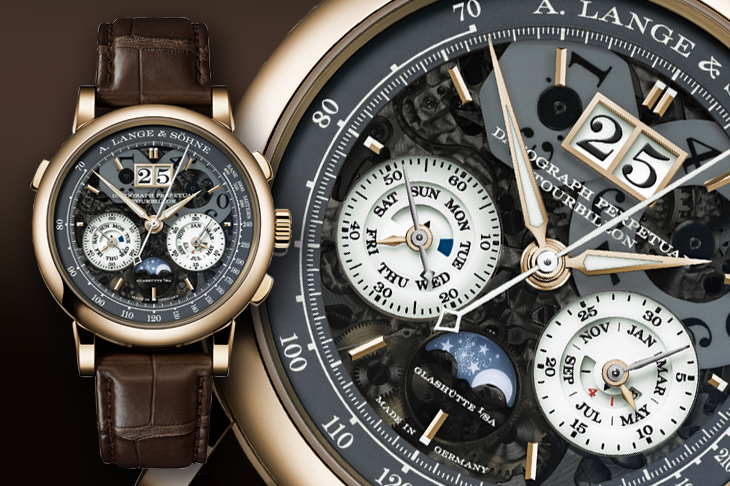 A.LANGE&SÖHNE朗格Datograph Lumen蜂蜜金萬年曆陀飛輪