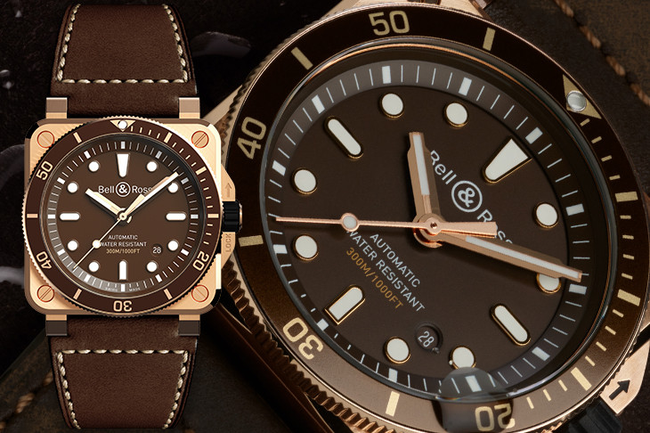 BELL ROSS BR 03 92 Diver Brown Bronze