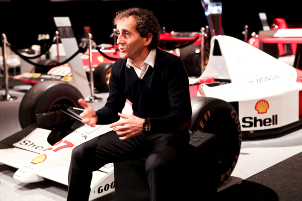 TAG HEUER RACING HERO ALAIN PROST ATTENDS MASTERING SPEED